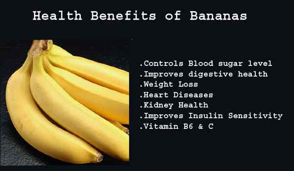 Health benefits of eating bananas