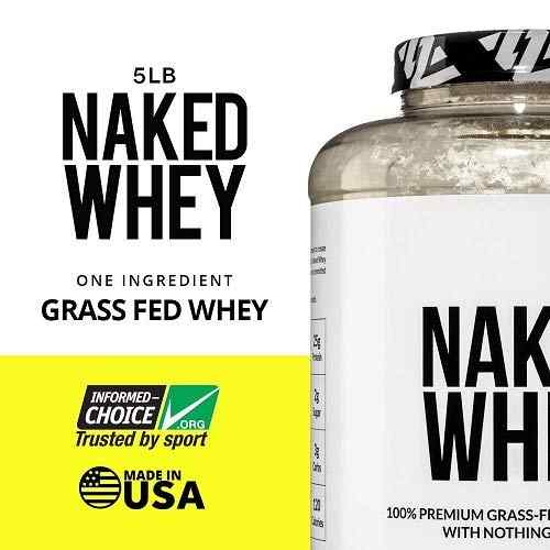 NAKED WHEY 5LB 100% Grass Fed Whey Protein Powder - US Farms